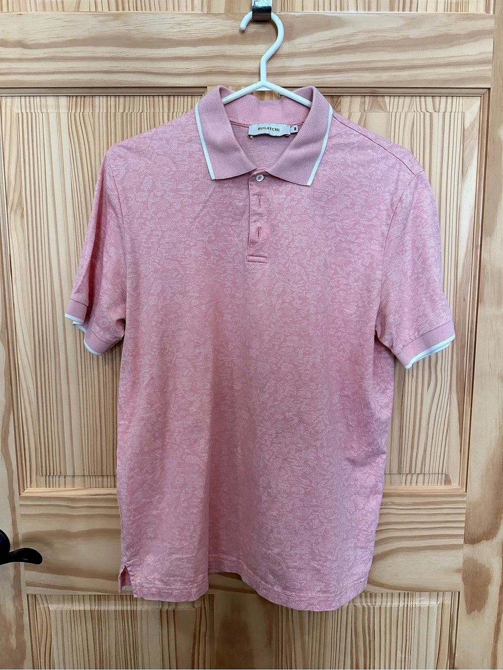 Bugatchi Men's Polo in Pink Size Medium Like New